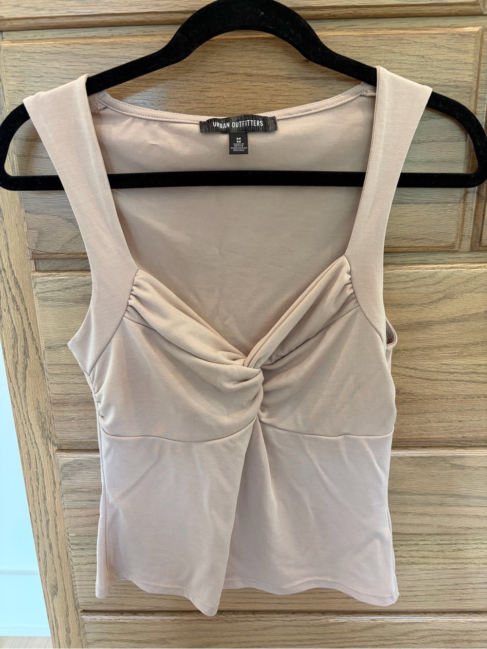 Urban Outfitters Tan Twist Front Tank